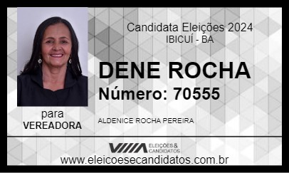 Candidato DENE ROCHA 2024 - IBICUÍ - Eleições