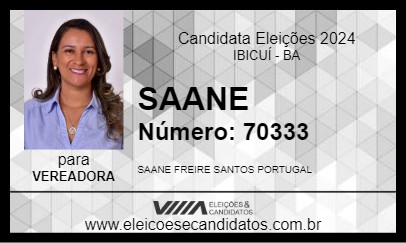 Candidato SAANE 2024 - IBICUÍ - Eleições