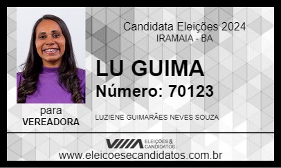 Candidato LU GUIMA 2024 - IRAMAIA - Eleições