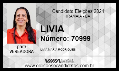 Candidato LIVIA 2024 - IRAMAIA - Eleições