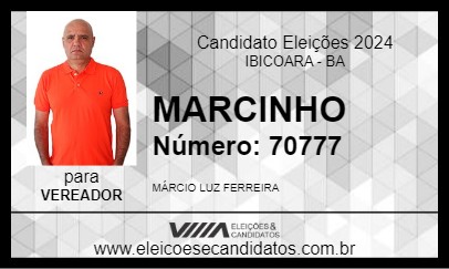 Candidato MARCINHO 2024 - IBICOARA - Eleições