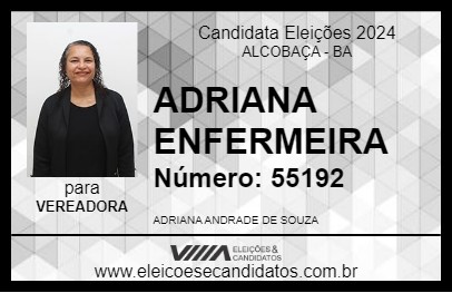 Candidato ADRIANA ENFERMEIRA 2024 - ALCOBAÇA - Eleições