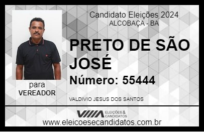 Candidato PRETO DE SÃO JOSÉ 2024 - ALCOBAÇA - Eleições