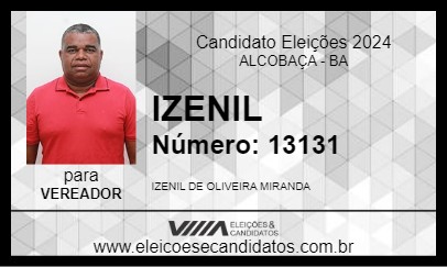 Candidato IZENIL 2024 - ALCOBAÇA - Eleições