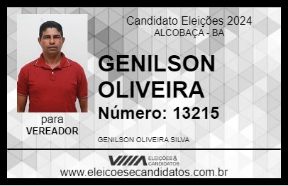 Candidato GENILSON OLIVEIRA 2024 - ALCOBAÇA - Eleições