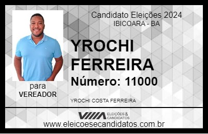 Candidato YROCHI FERREIRA  2024 - IBICOARA - Eleições