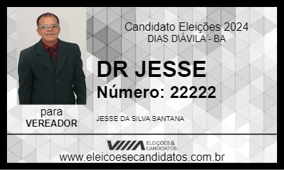 Candidato DR JESSE 2024 - DIAS D\ÁVILA - Eleições