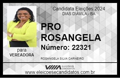 Candidato PRO ROSANGELA 2024 - DIAS D\ÁVILA - Eleições