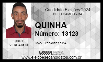 Candidato QUINHA 2024 - BELO CAMPO - Eleições