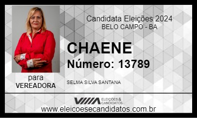 Candidato CHAENE 2024 - BELO CAMPO - Eleições