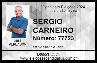 Candidato SERGIO CARNEIRO 2024 - DIAS D\ÁVILA - Eleições