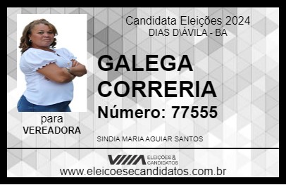 Candidato GALEGA CORRERIA 2024 - DIAS D\ÁVILA - Eleições