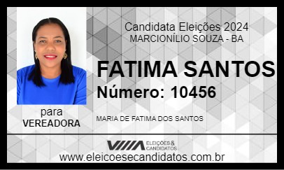 Candidato FATIMA SANTOS 2024 - MARCIONÍLIO SOUZA - Eleições