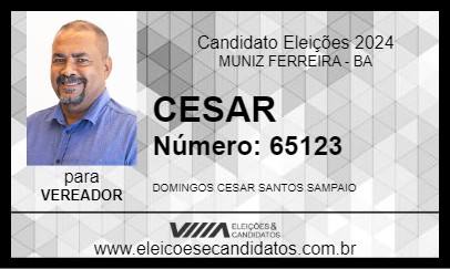 Candidato CESAR 2024 - MUNIZ FERREIRA - Eleições