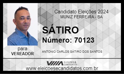 Candidato SÁTIRO 2024 - MUNIZ FERREIRA - Eleições