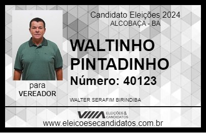 Candidato WALTINHO PINTADINHO 2024 - ALCOBAÇA - Eleições