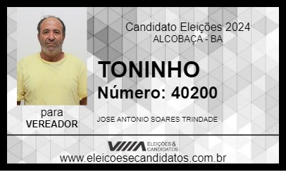 Candidato TONINHO 2024 - ALCOBAÇA - Eleições