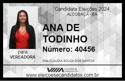 Candidato ANA DE TODINHO 2024 - ALCOBAÇA - Eleições