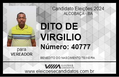 Candidato DITO DE VIRGILIO 2024 - ALCOBAÇA - Eleições