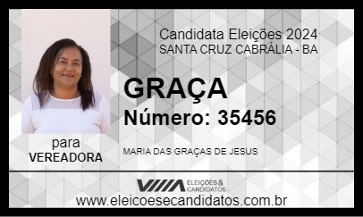 Candidato GRAÇA 2024 - SANTA CRUZ CABRÁLIA - Eleições