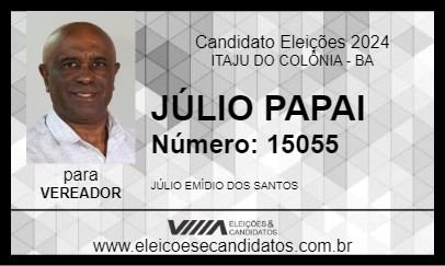 Candidato JÚLIO PAPAI 2024 - ITAJU DO COLÔNIA - Eleições