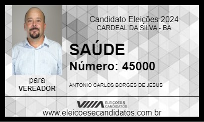 Candidato SAÚDE 2024 - CARDEAL DA SILVA - Eleições