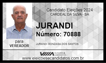 Candidato JURANDI 2024 - CARDEAL DA SILVA - Eleições