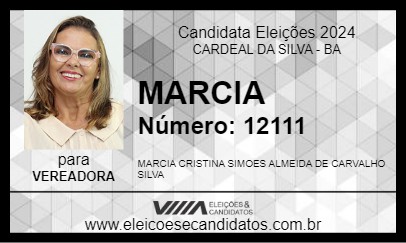 Candidato MARCIA 2024 - CARDEAL DA SILVA - Eleições