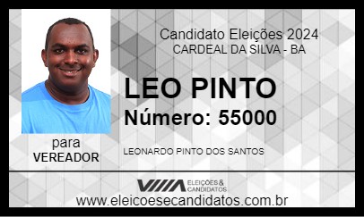 Candidato LEO PINTO 2024 - CARDEAL DA SILVA - Eleições