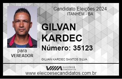 Candidato GILVAN KARDEC 2024 - ITANHÉM - Eleições