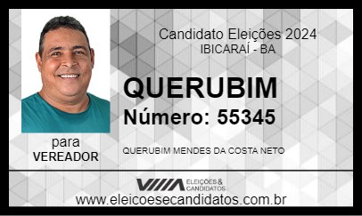 Candidato QUERUBIM 2024 - IBICARAÍ - Eleições