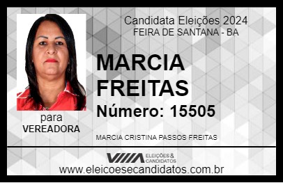 Candidato MARCIA FREITAS 2024 - FEIRA DE SANTANA - Eleições