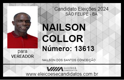 Candidato NAILSON COLLOR 2024 - SÃO FELIPE - Eleições