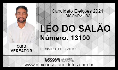 Candidato LÉO DO SALÃO 2024 - IBICOARA - Eleições