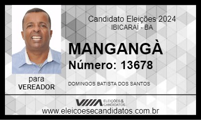 Candidato MANGANGÀ 2024 - IBICARAÍ - Eleições