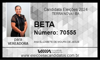 Candidato BETA 2024 - TERRA NOVA - Eleições