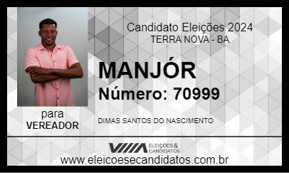 Candidato MANJÓR 2024 - TERRA NOVA - Eleições