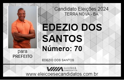 Candidato EDEZIO DOS SANTOS 2024 - TERRA NOVA - Eleições