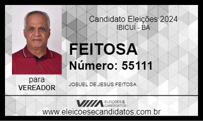 Candidato FEITOSA 2024 - IBICUÍ - Eleições