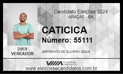 Candidato CATICICA 2024 - ARAÇÁS - Eleições