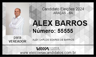 Candidato ALEX BARROS 2024 - ARAÇÁS - Eleições