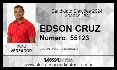 Candidato EDSON CRUZ 2024 - ARAÇÁS - Eleições