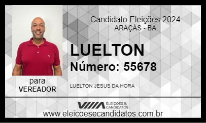 Candidato LUELTON 2024 - ARAÇÁS - Eleições