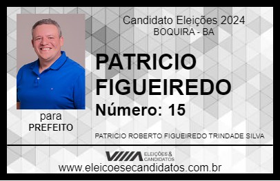 Candidato PATRICIO FIGUEIREDO 2024 - BOQUIRA - Eleições