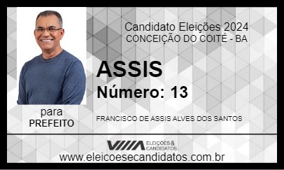 Candidato ASSIS 2024 - CONCEIÇÃO DO COITÉ - Eleições