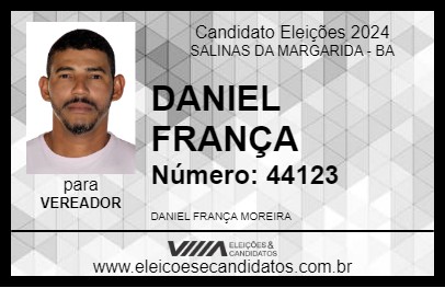 Candidato DANIEL FRANÇA 2024 - SALINAS DA MARGARIDA - Eleições