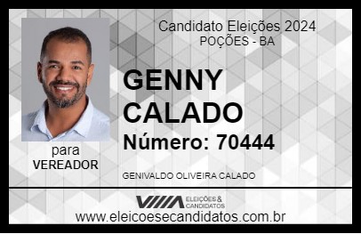 Candidato GENNY CALADO 2024 - POÇÕES - Eleições