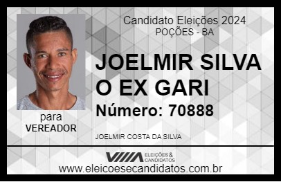 Candidato JOELMIR SILVA O EX GARI 2024 - POÇÕES - Eleições