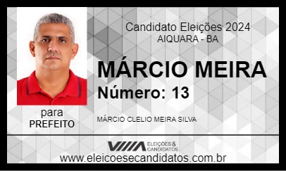 Candidato MÁRCIO MEIRA 2024 - AIQUARA - Eleições