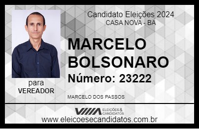 Candidato MARCELO PASSOS 2024 - CASA NOVA - Eleições